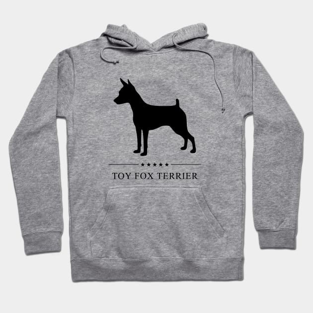 Toy Fox Terrier Black Silhouette Hoodie by millersye